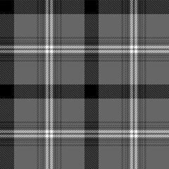 Black and white plaid seamless pattern.