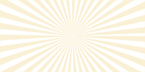 An abstract retro sunburst background featuring a vintage radial starburst pattern with bright orange and yellow rays that create a glowing summer energy burst illustration for a vector wallpaper desi © LumenCraft