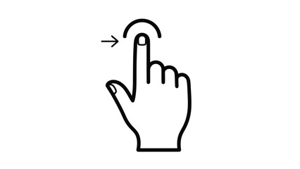 Obraz premium Vector Illustration of Hand Clicking with Finger Gesture and Arrow