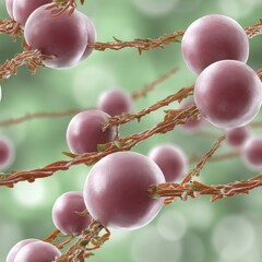 Neurons and glial cells form a complex network with distinct colors showing detailed textures and connections in a living structure