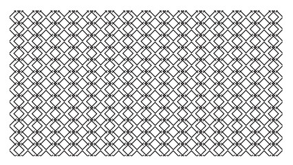Repeating pattern of interconnected black diamonds forming a geometric lattice on a white...