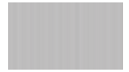 A stark background of thin, parallel black vertical lines evenly spaced across a white surface, creating a linear texture.