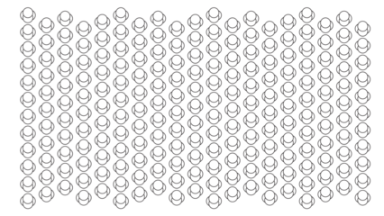 Pattern of stylized people icons, abstract social network or community concept on a white background