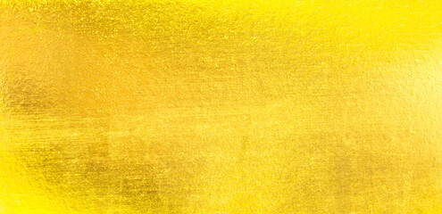 Shiny yellow leaf gold foil