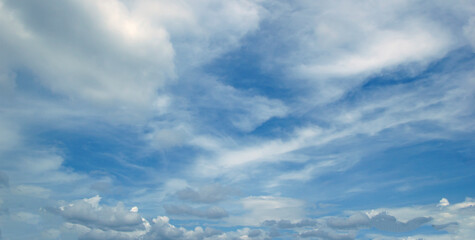 blue sky High angle air