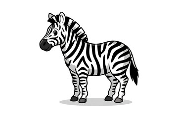 Obraz premium Cartoon zebra illustration