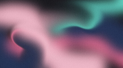 Abstract Pink Teal and Blue Blur Gradient Background with Soft Grain Texture Modern Dreamy Mood