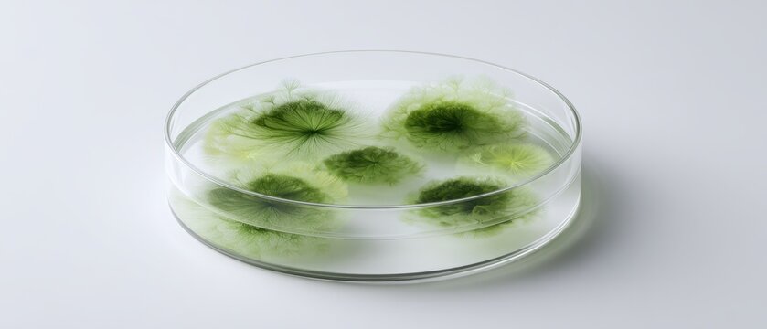 Minimalist Study of Ulvophyceae Cultured in Petri Dish with Water