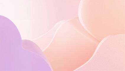 Obraz premium A soft and serene abstract background with gentle pastel colors and smooth curves