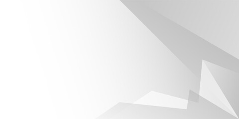 White and gray triangle abstract geometric background. texture white pattern. vector design	