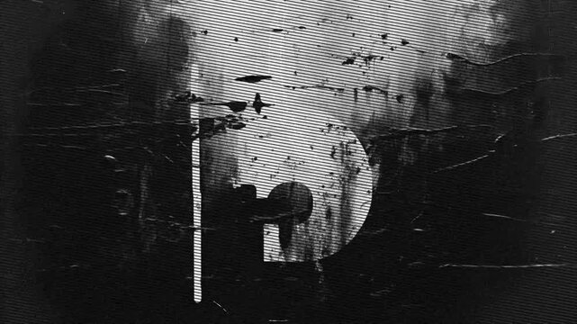 Dark CRT scanline glitch texture with analog noise and distortion, cinematic background for retro, horror and documentary visuals