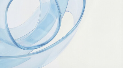 Abstract Blue Glass Swirl