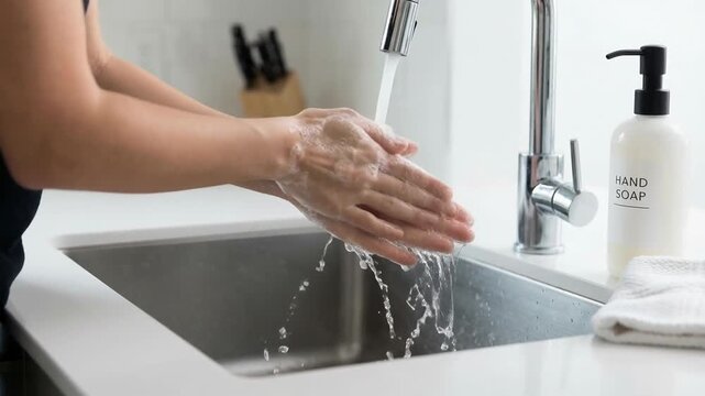 Handwashing with soap and water shows consumer caution to prevent illness and recalls hygiene importance for health, cleanliness, and daily routine