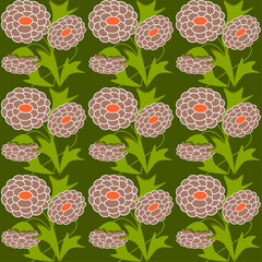 seamless pattern with flowers