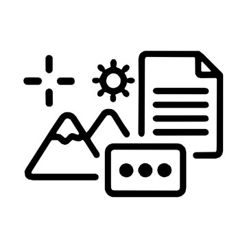 Generative AI Image Descriptive Narrator Accessibility Style B Icon