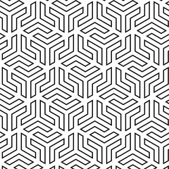 Black Geometric Seamless Pattern Background Design Template