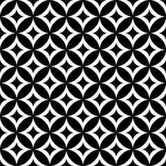 Black Geometric Seamless Pattern Background Design Template