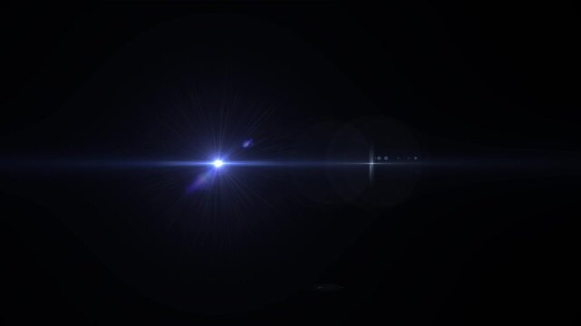 Cinematic lens flare effect on a black background, Perfect for transitions, overlays, film intros, logo reveals, and dramatic visual effects. featuring glowing light streaks and soft optical flares. 