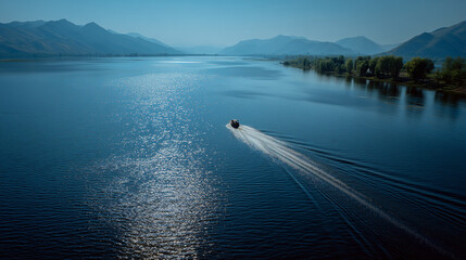 boat on the lake