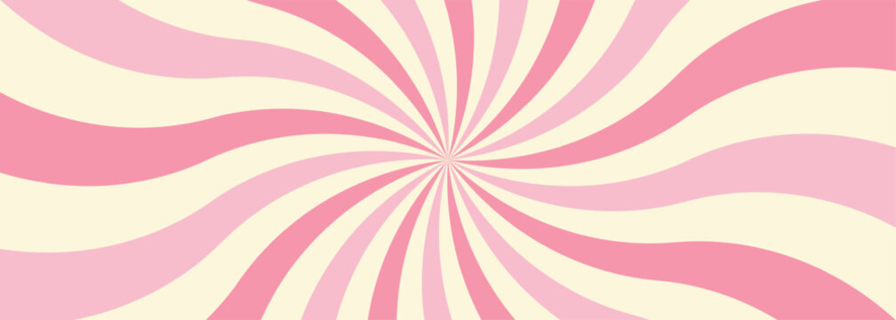 Vibrant pink and yellow psychedelic spiral pattern