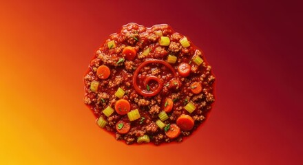 Slow-cooked rich tomato ragu sauce featuring ground beef and vegetables, prepared for serving with Italian pasta dishes, preparation, oregano, dinner