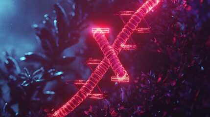 Neon-colored medical design abstract concept digital art futuristic environment close-up view visualizing health innovations