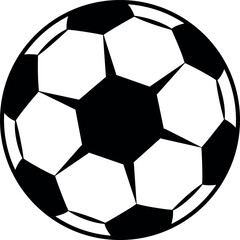 Fototapeta premium soccer ball, Football isolated on white Background, leather soccer ball, Soccer ball illustration for the web, Football Vector Design templet art.