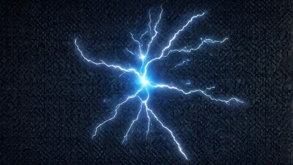 lightning frame on blackboard