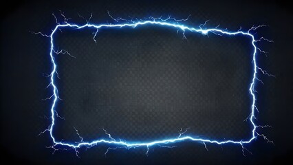 lightning frame on blackboard