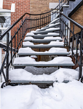 Escalier ext&eacute;rieur