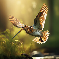 snipe, in flight, game, bird, forest, wild, hunting, to hunt, nature, on the move, on the ground