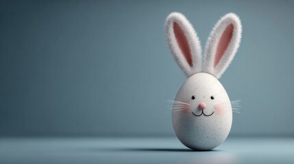 Obraz premium Easter egg with bunny ears 