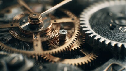 Close-up of Intricate Watch Gears