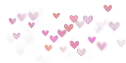 Soft Pink Hearts Romantic Background