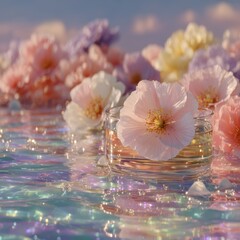 Dreamy Flowers in Modern Spring Atmosphere