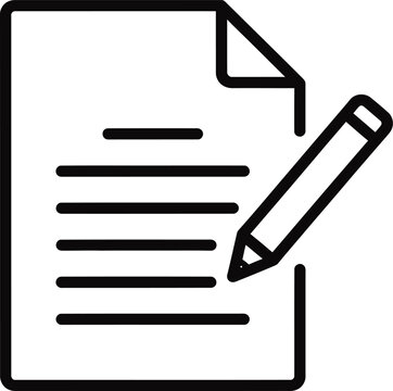 Editing document with pencil icon