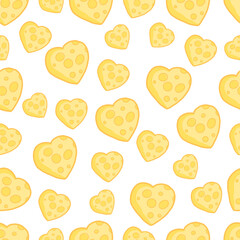 Vector drawing of a cheese heart