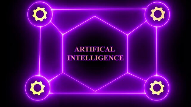Mentioning artificial intelligence in media headlines. Problem of uncontrolled development of neural networks. Quickly changing pages of online publications. Close-up of letters
