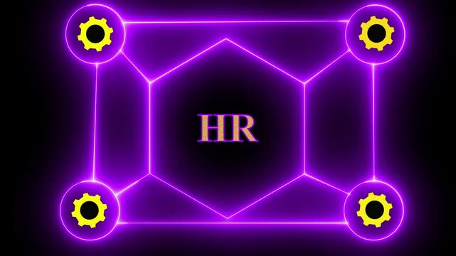 Business, Technology, Internet and network concept. Human Resources HR management concept. business insights from large data sets, Animated data analytics banner web icons isolated on transparent back