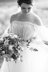 girl are walking in the green hills