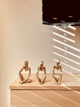 Home decoration on tv console