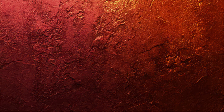 A dark vintage red wall with a grungy old paint texture and rusty brown antique surface design for a rough textured paper backdrop