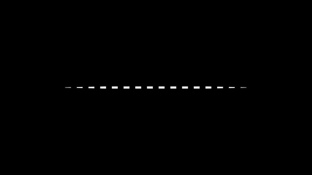 Dotted Line Arrow Move Right Animation Minimal Motion Graphic