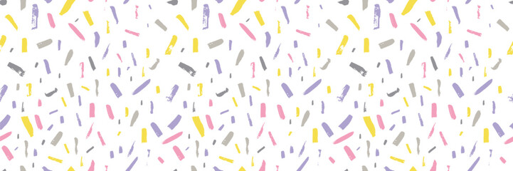 Seamless abstract pattern with hand painted brush strokes. Soft modern texture ideal for wallpaper, fabric, wrapping paper, packaging, stationery, nursery decor and branding designs.