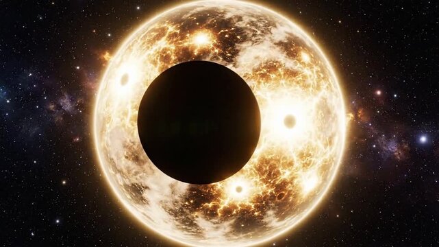 Cosmic Star and Dark Planet in Space