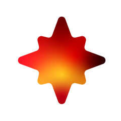 red star shape 