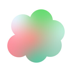 abstract colorful speech bubble