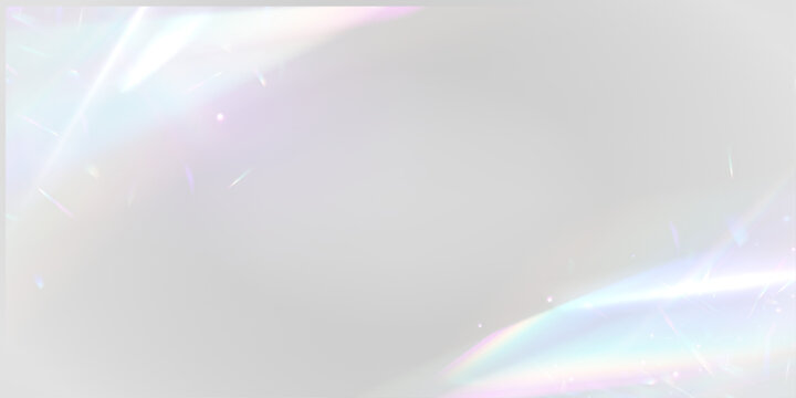 Neon diamond prism bends rainbow light through crystal glass sparkle. PNG vector lens flare captures glitter, glare, bokeh, holographic effect. Light reflections create magical depth.