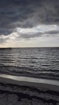 Dominican Republic beaches, including Bahia de las Aguilas, with stormy weather