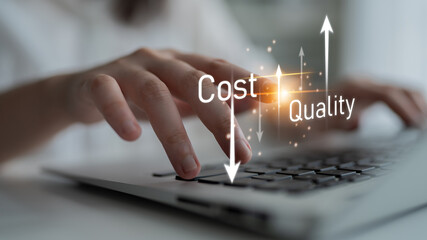 Increase quality and reduce cost represent quality, cost, and performance optimization for business strategy and resource efficiency Latch